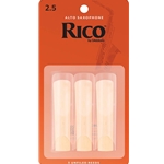 Rico Alto Sax Reeds, 2.5 Strength, 3-Pack